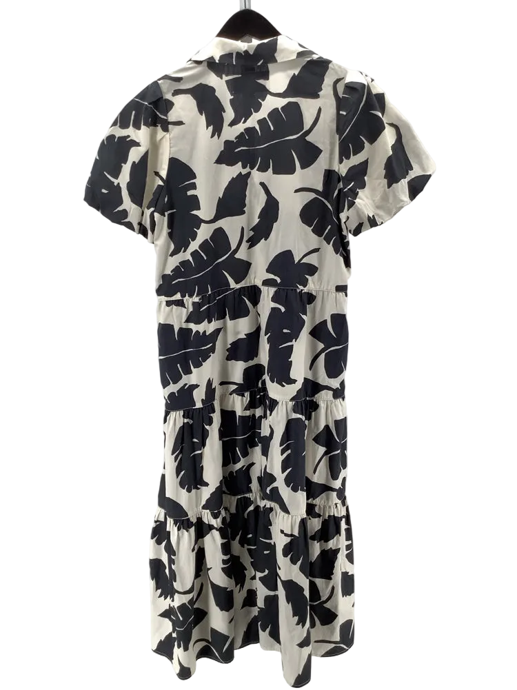 Brochu Walker Size M Black & White Havana Dress