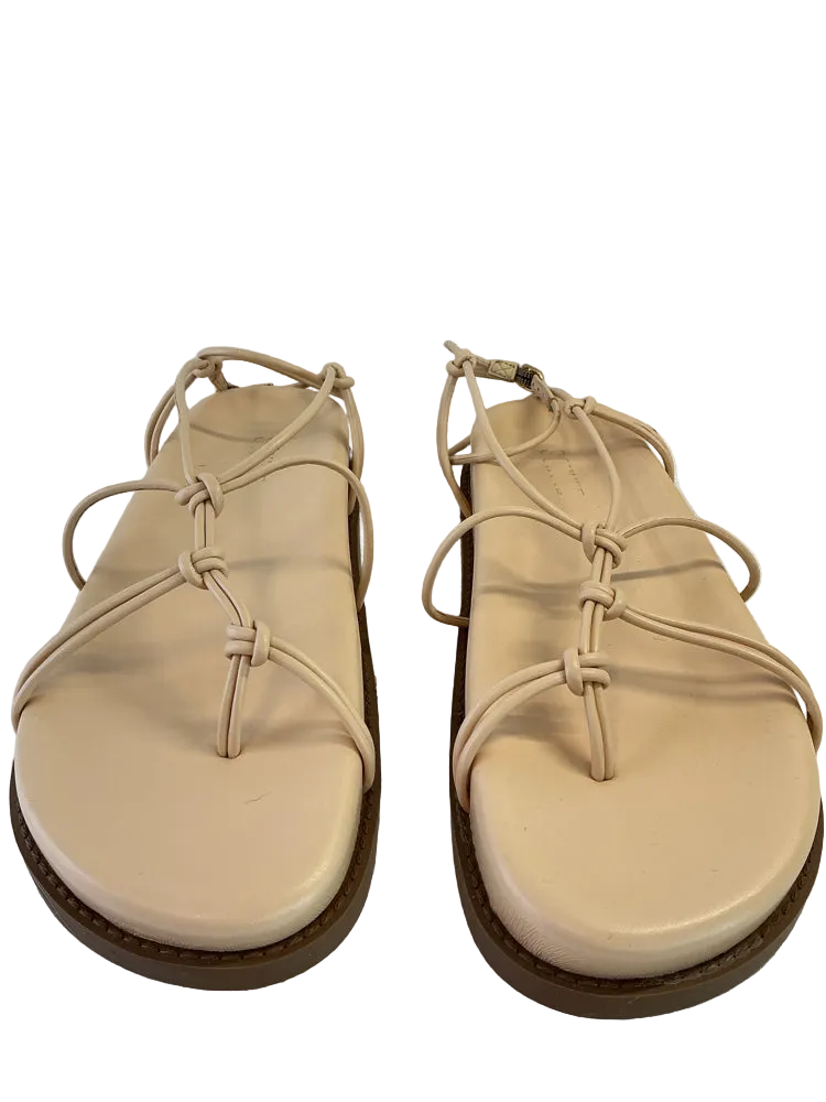 Schutz Shoe Size 8 Tan Calabria Sporty Sandals