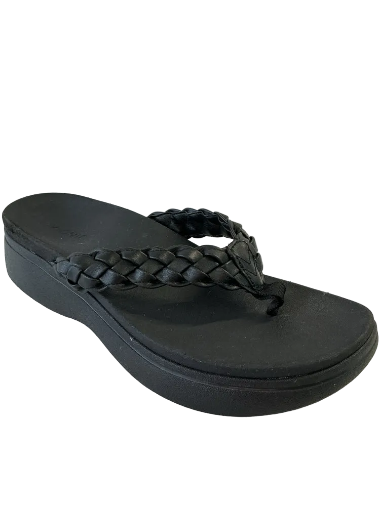 Vionic Shoe Size 10 Black Flip Flops