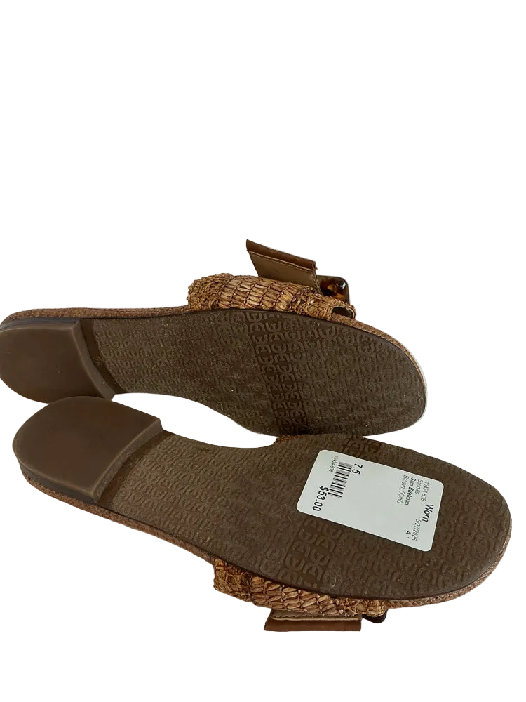 Sam Edelman Shoe Size 7.5 Brown 50/50 Sandals