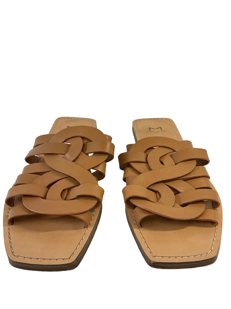 Marc Fisher Shoe Size 7.5 Tan Slides