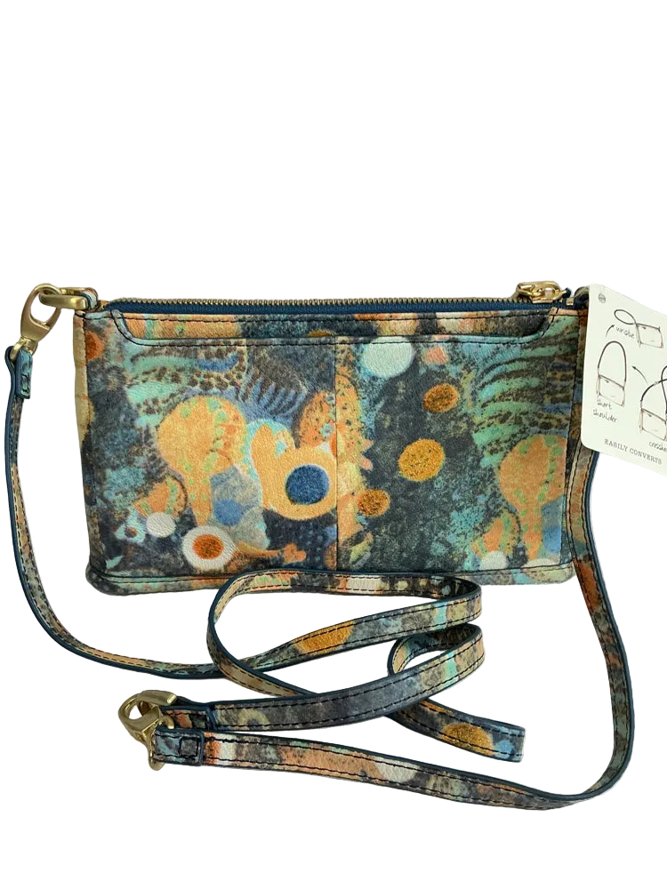 Hobo Blue multi Cadence Handbags