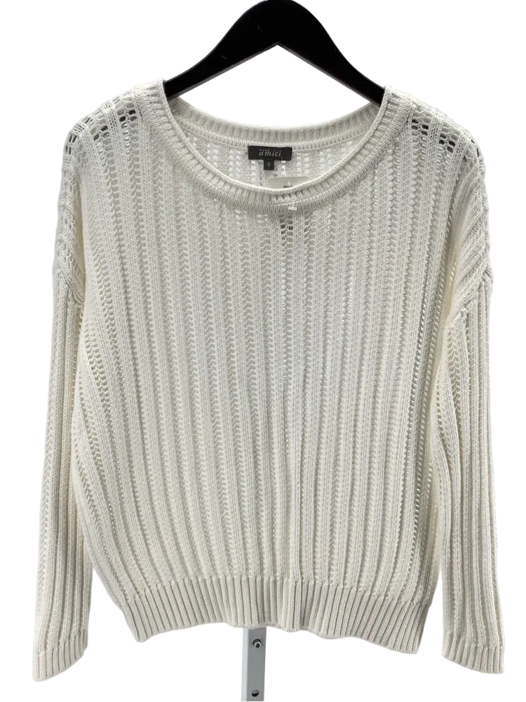 Pure Amici Size S White Sweater