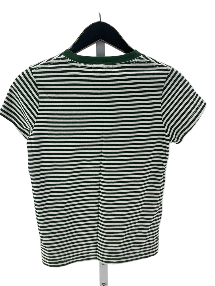 Alex Mill Size S Green & White Shirt