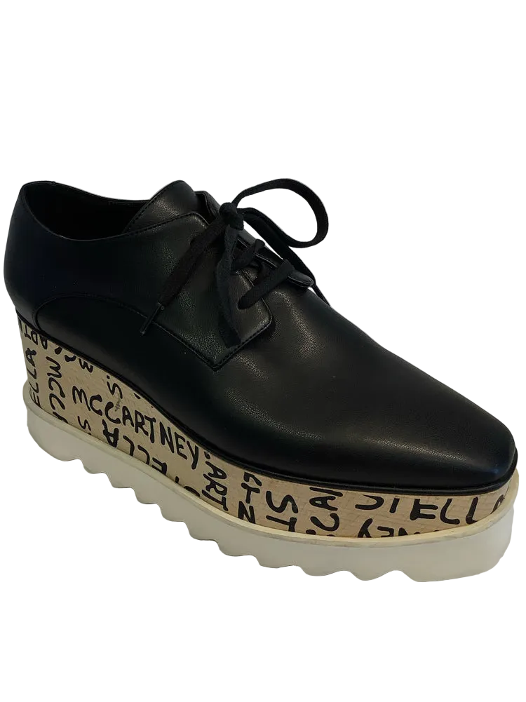 Stella McCartney Shoe Size 9 Black & Tan Wedges