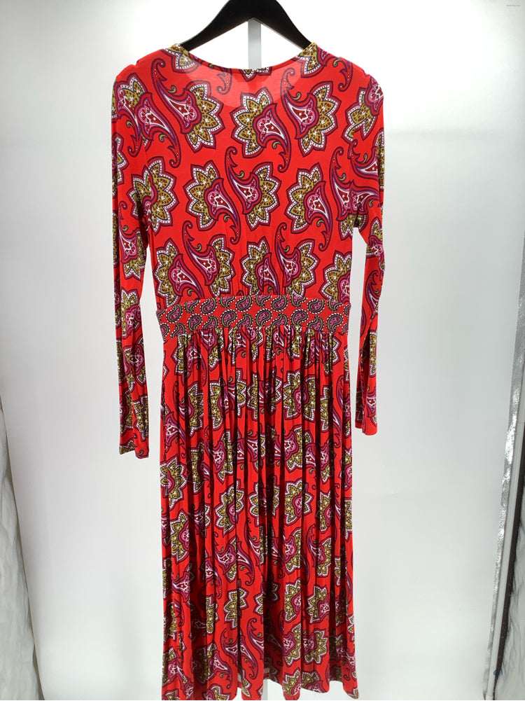 Boden Size 6 Red multi Thea Dress