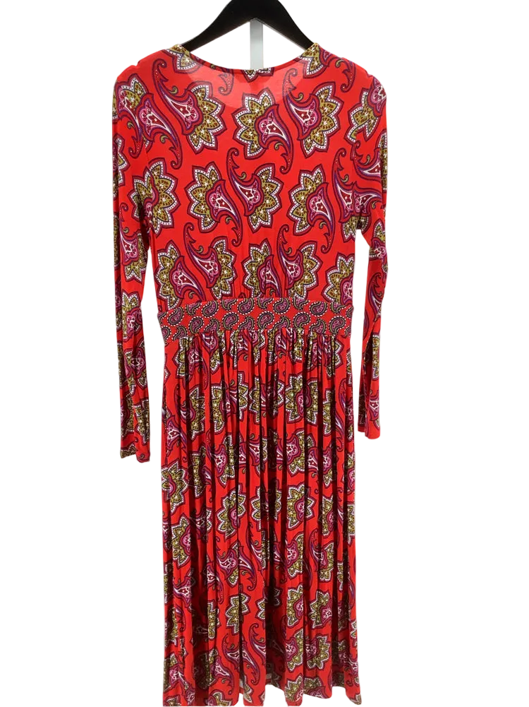 Boden Size 6 Red multi Thea Dress