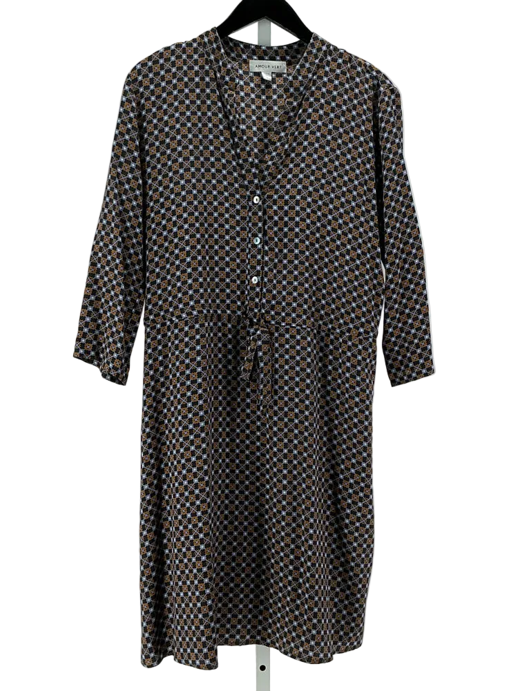 Amour Vert Size L Navy multi Dress