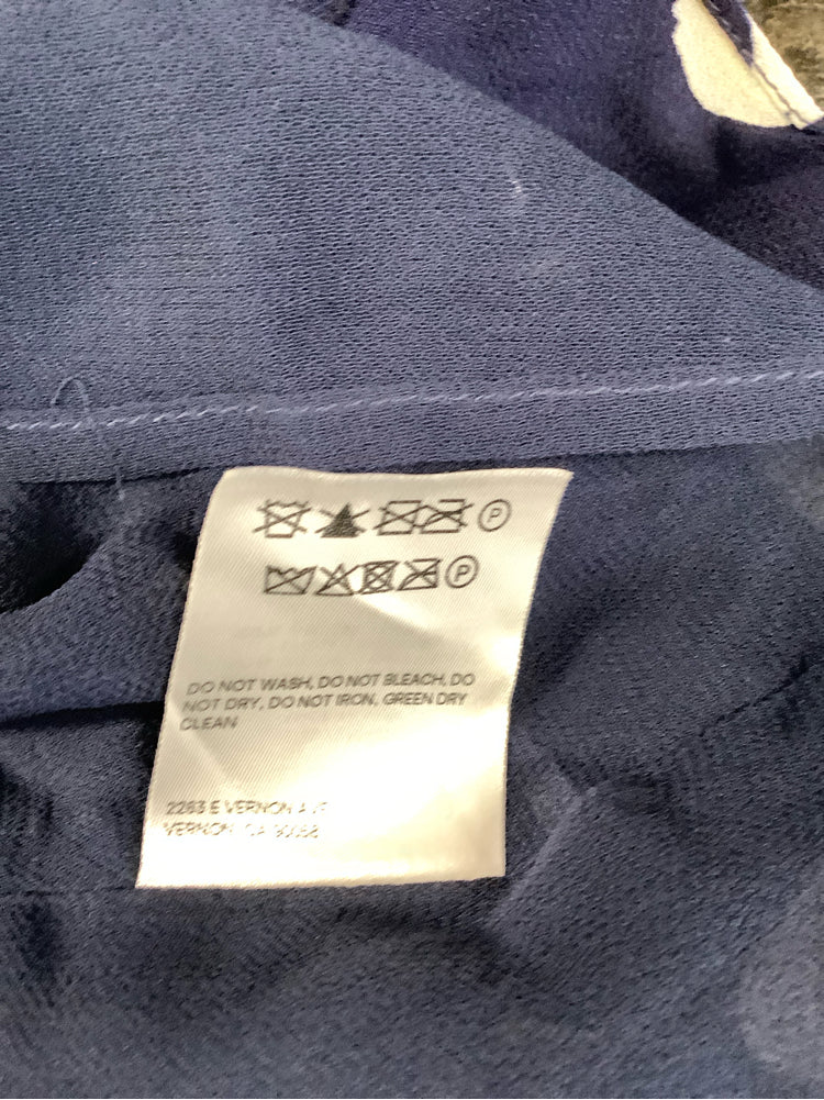 Reformation Size 16 Navy & white Cammi Dress