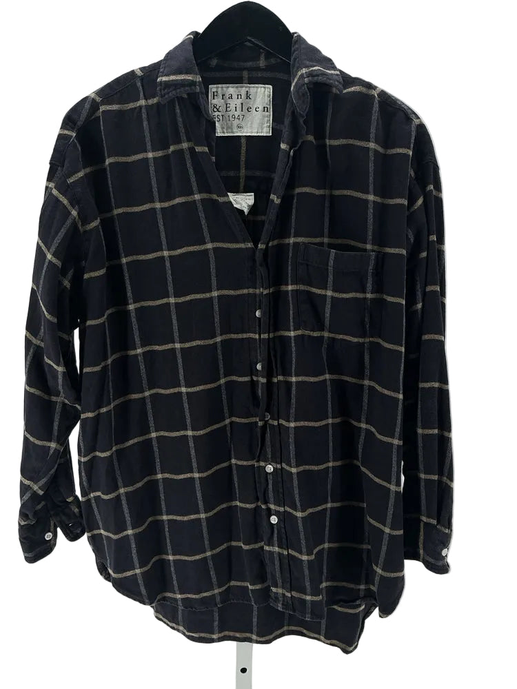 Frank & Eileen Size XXS Navy multi Shirt