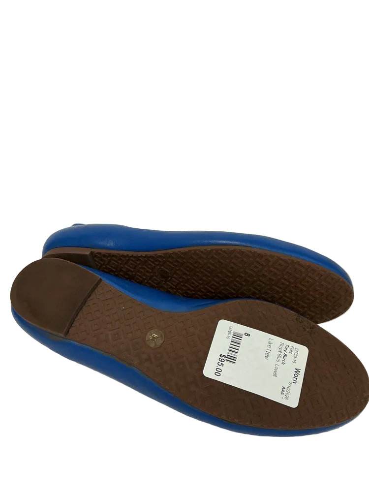 Tory Burch Shoe Size 8 Royal Blue Lowell Flats