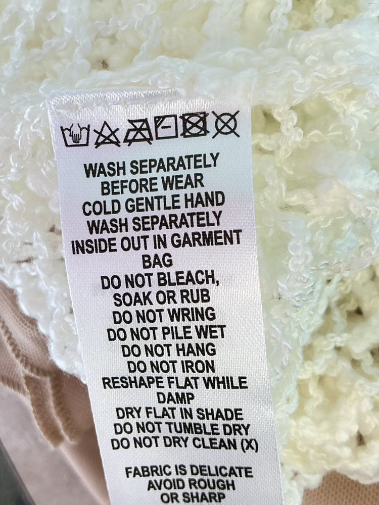 Meshki Size S Cream Dress