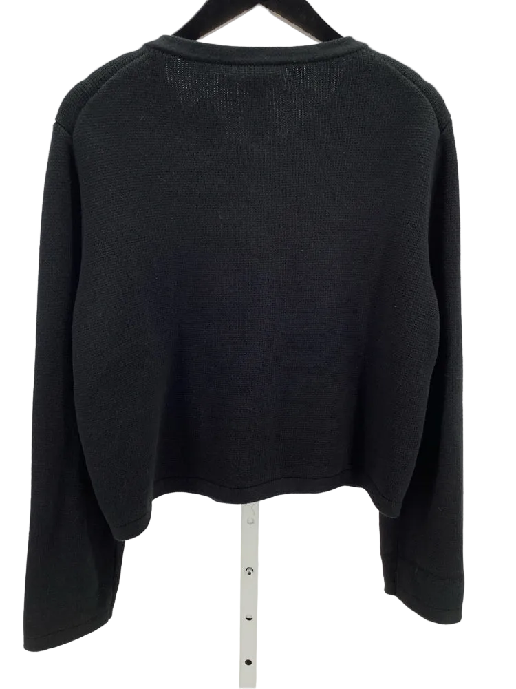 Jcrew Size L Black Emilie Cardigan