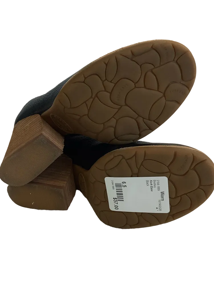 Kork Ease Shoe Size 6.5 Black Booties