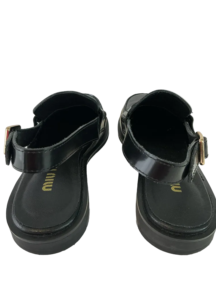 miu miu Shoe Size 7 Black Loafers