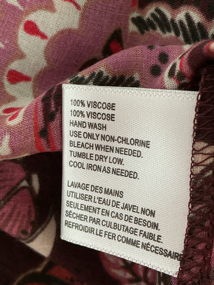 Michael Stars Size OS Burgundy & Pink Kimono