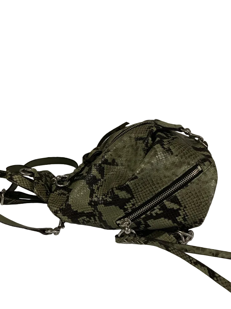 Rebecca Minkoff Green & Black Julian Backpack