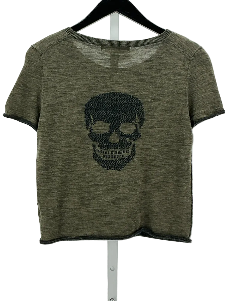 Skull Cashmere Size S Green Sweater