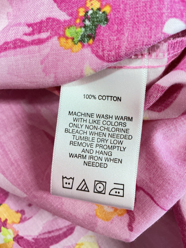 Foxcroft Size XL Pink multi Shirt
