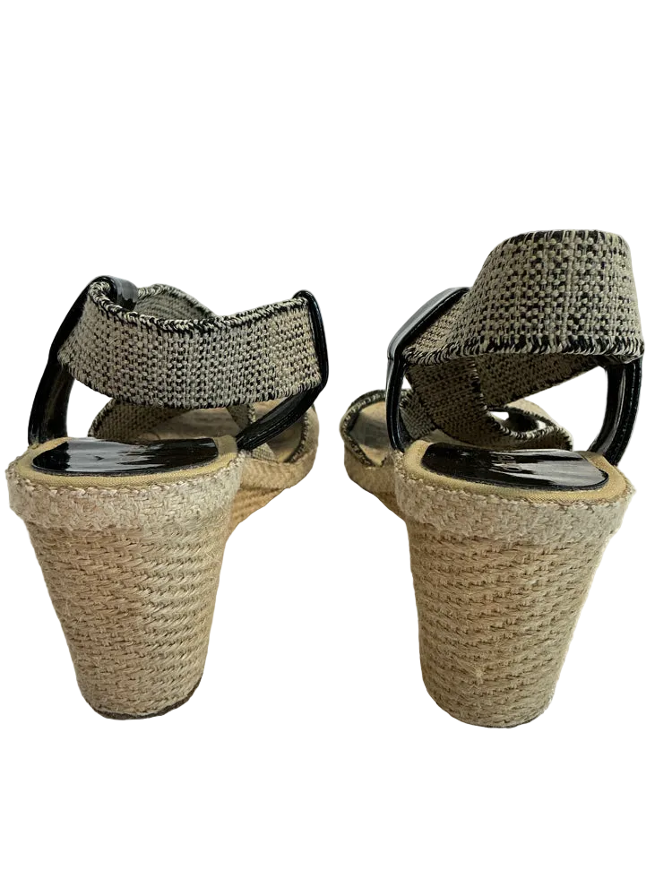 Andre Assous Shoe Size 7 Black & White Wedges