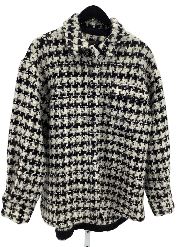 Anine Bing Size M Black & White Sloan Jacket