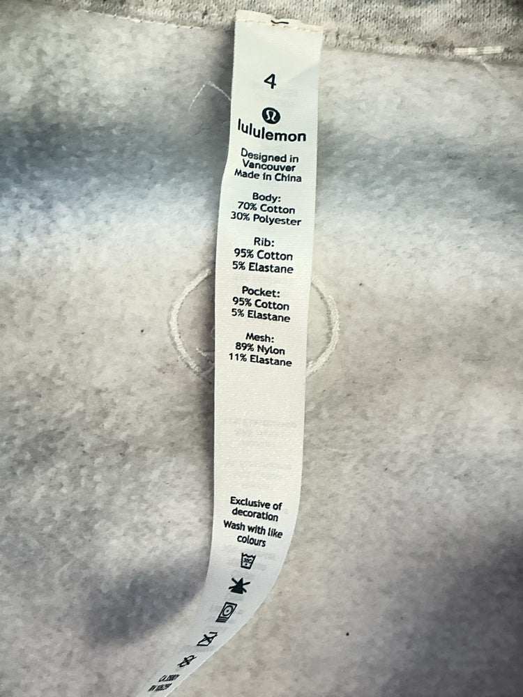 lululemon Size 4 Gray Sweatshirt