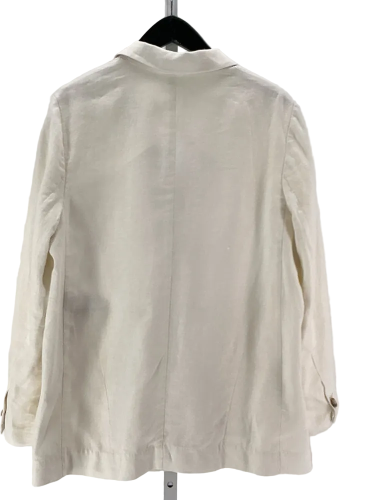 Banana Republic Size S White Blazer
