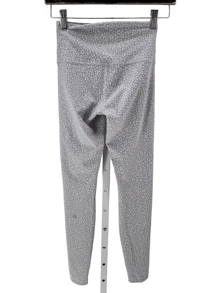 lululemon Size 4 Gray & White Leggings
