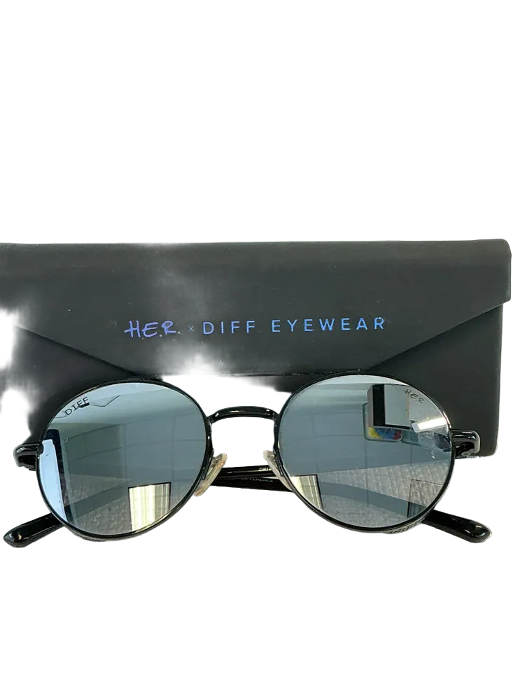 Diff Black & silver Sunglasses