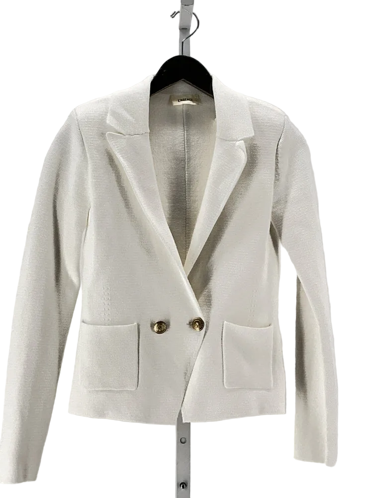 L'Agence Size 2 White Blazer