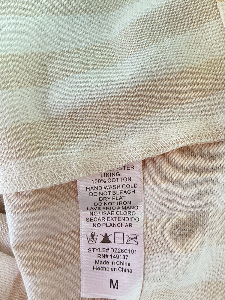 Double Zero Size M Tan & White Dress