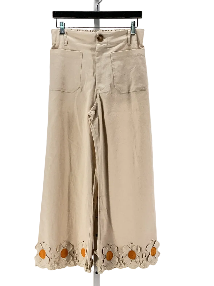 Blue Velvet Size M Cream Pants
