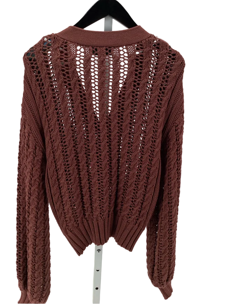 John & Jenn Size XS Brown Cardigan