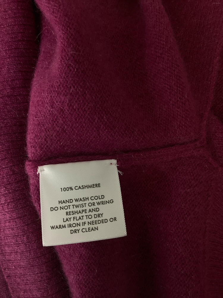 White + Warren Size L Pink Sweater