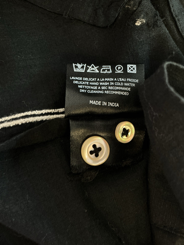 Isabel Marant Size 6 Black & Tan Shirt