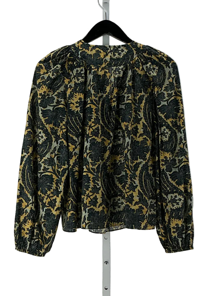 Ulla johnson Size 4 Navy multi Brea Shirt