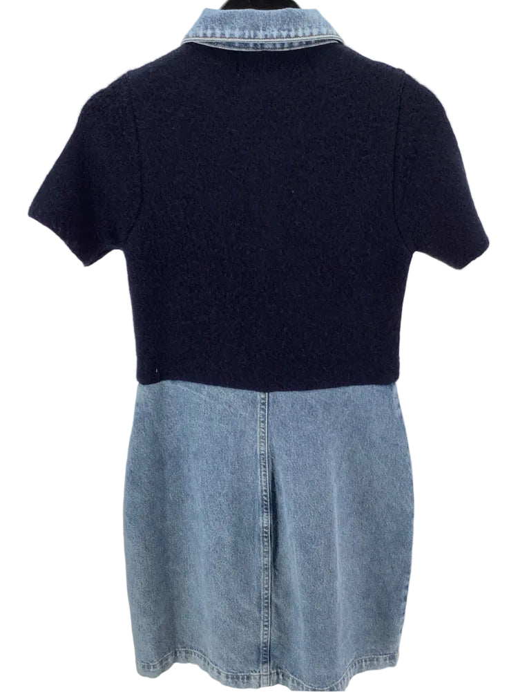 Pilcro Size M Navy & Blue Dress