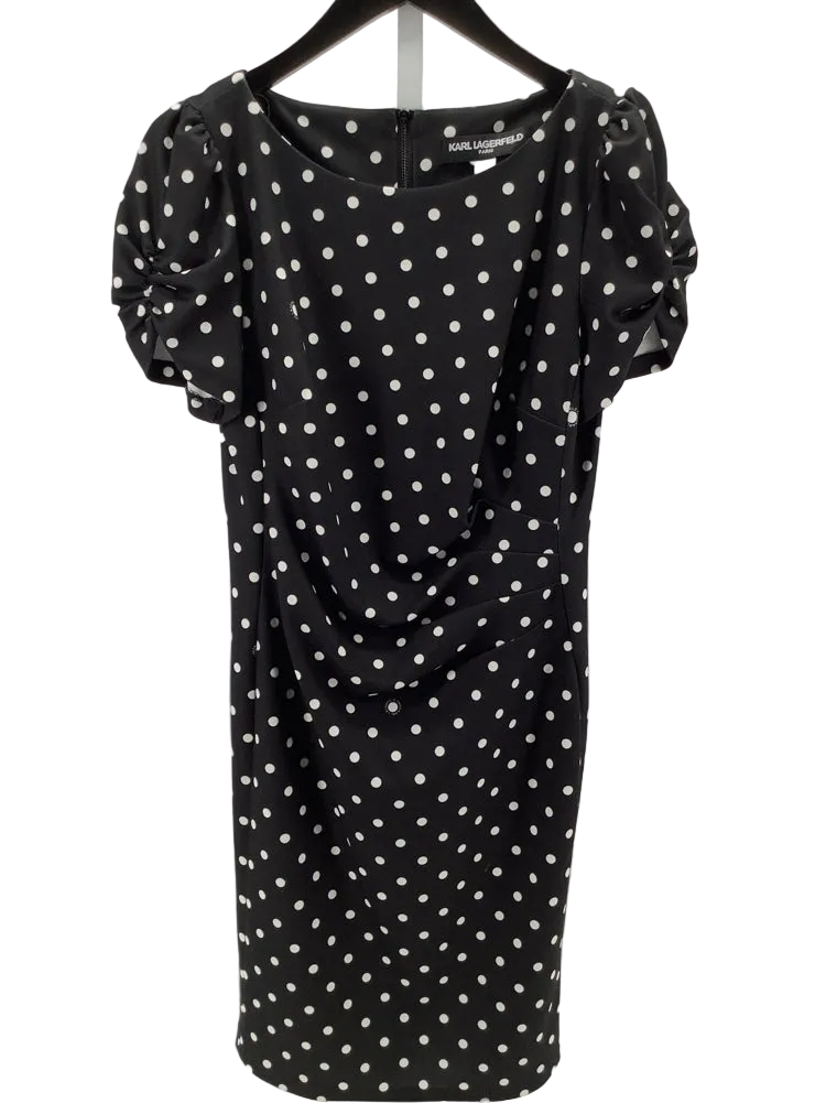 Karl Lagerfeld Size 8 Black & White Dress