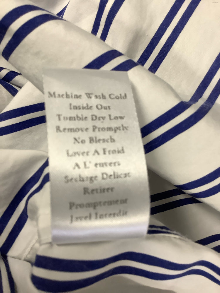 Frank & Eileen Size L White & blue Frank Shirt