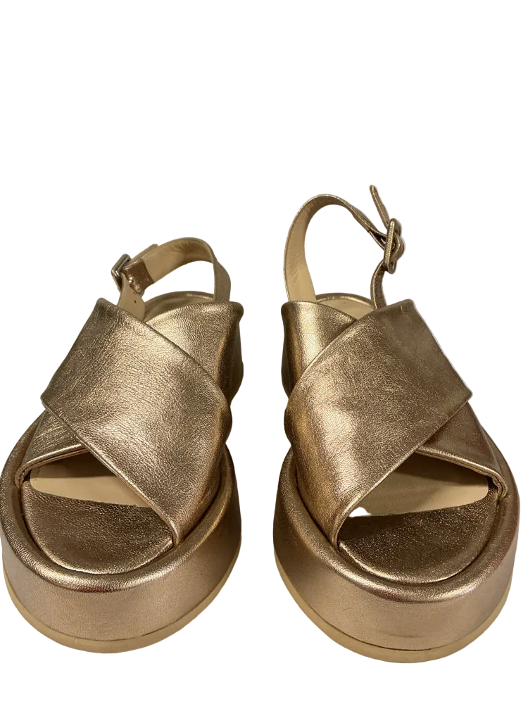 Paloma Barcelo Shoe Size 6.5 Rose Gold Wedges