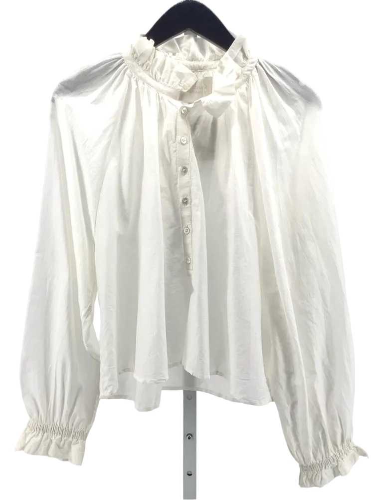 Citizens of Humanity Size M Cream Iris Shirt