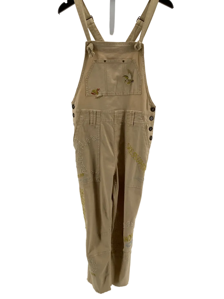 Pilcro Size 28 Tan Overalls