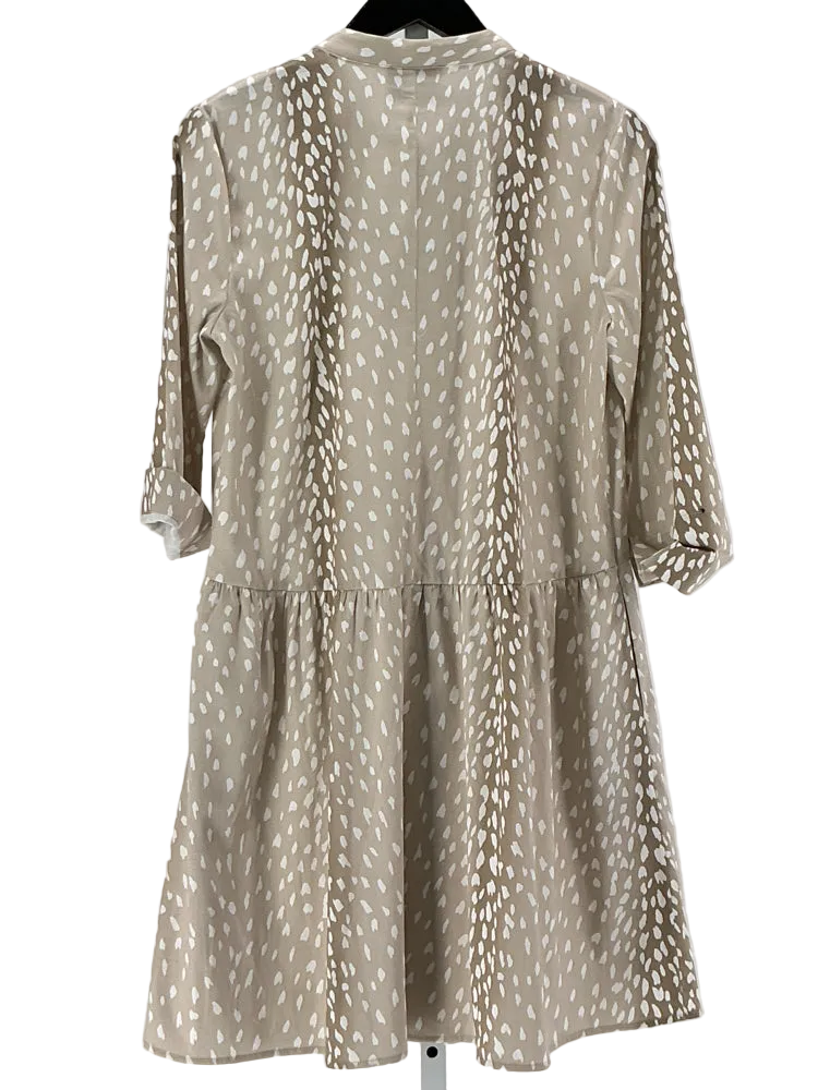 Tuckernuck Size S Tan & White Dress