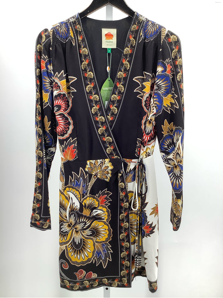 Farm Rio Size M Black multi Dress