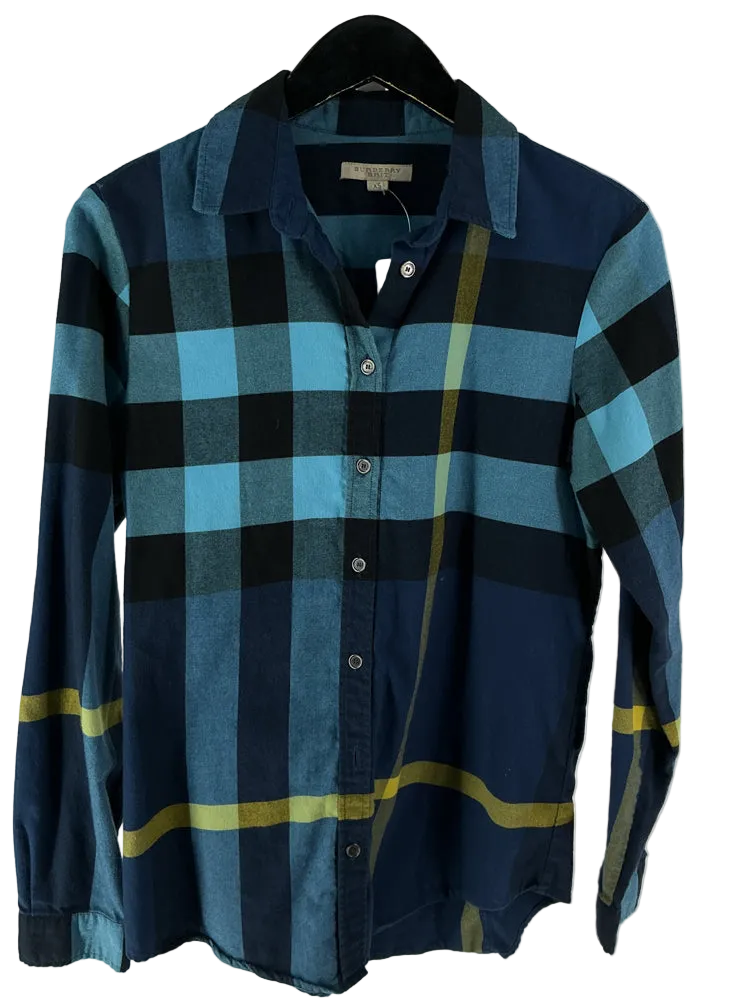Burberry Brit Size XS Blue Multi Shirt