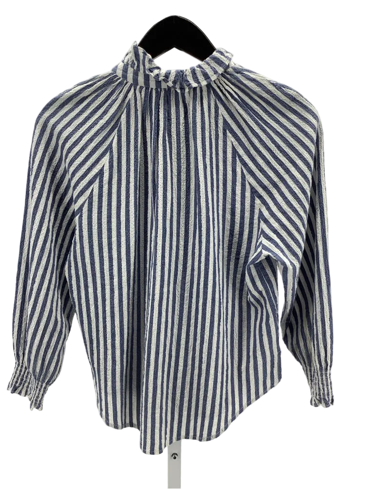 Veronica Beard Size 8 Blue & White calisto Shirt