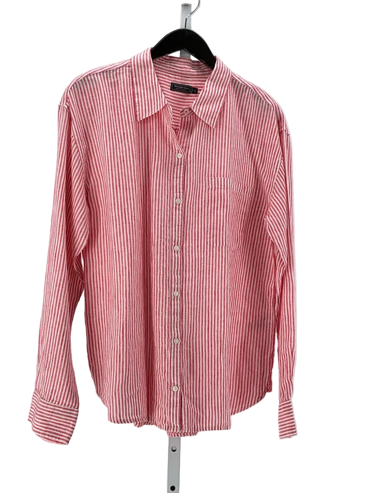 Vineyard Vines Size L Red & White Shirt