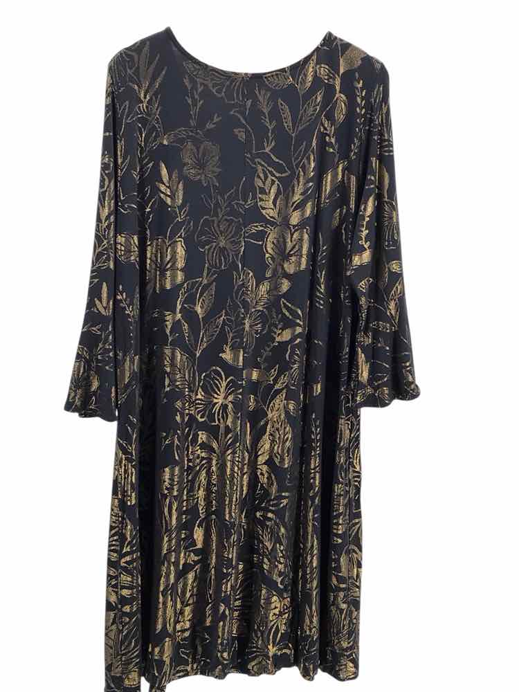 Lilly Pulitzer Size XXL Black & Gold Dress
