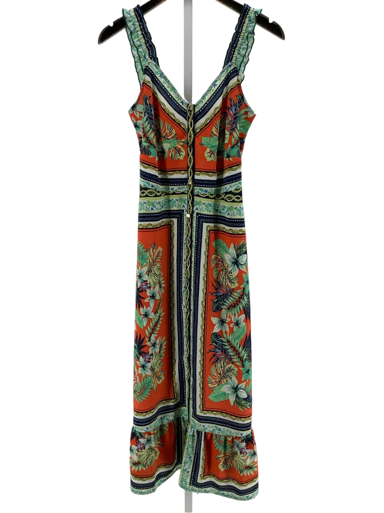 Spanner Size S Orange Multi Dress