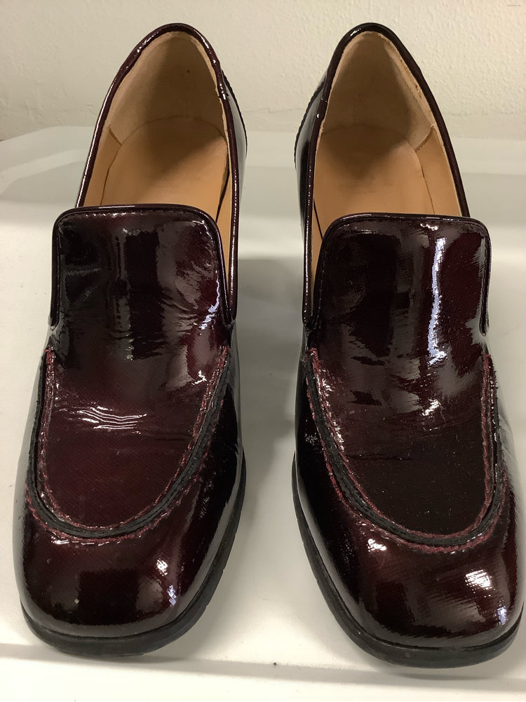 Aquatalia Shoe Size 8 Burgundy MICHELLE Heels